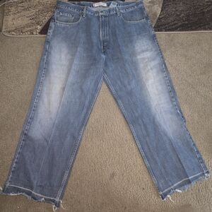 Levi's Blue 569 Wide Leg Faded Relaxed Jeans with Vintage Wash
